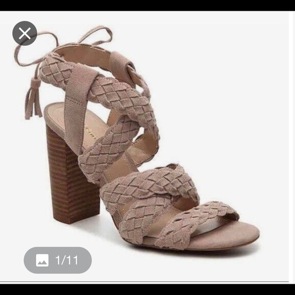 Bcbgeneration Taupe Braided Strappy High Heel - Picture 2 of 5